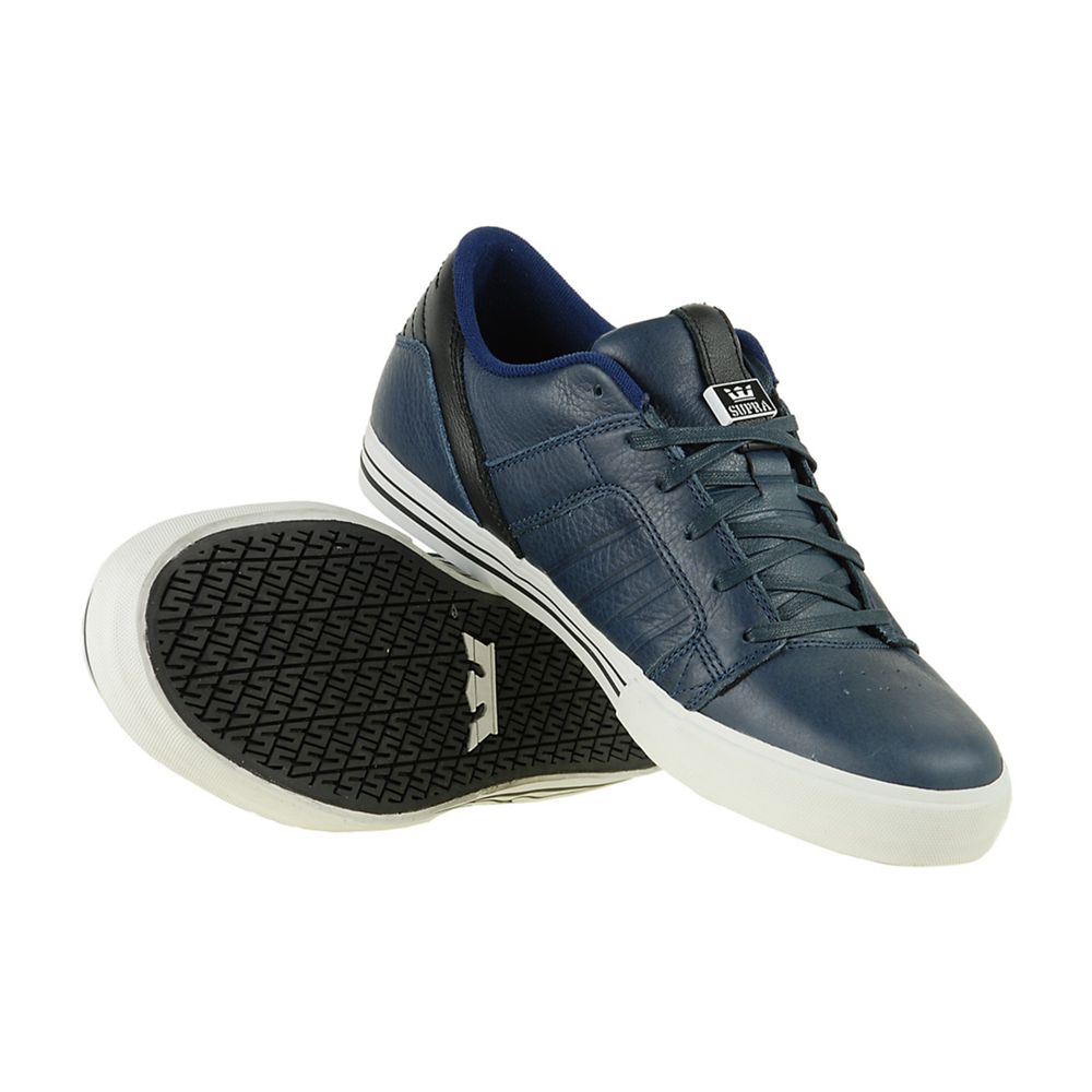 Baskets Basses Supra SkyLow 1.5 Bleu Marine Navy/Black Homme | QOH-21435256